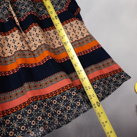 Ann Taylor Loft Boho V-neck 100% Cotton Top - Picture 7 of 9